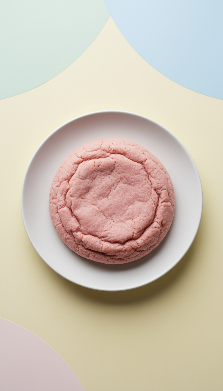 Blush Pink Velvet Oversized Cookie