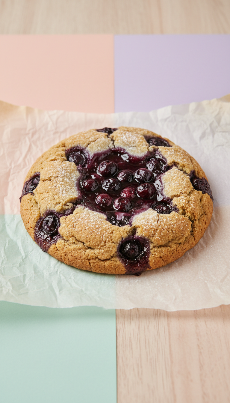 Oversized Blueberry Jam Cookie