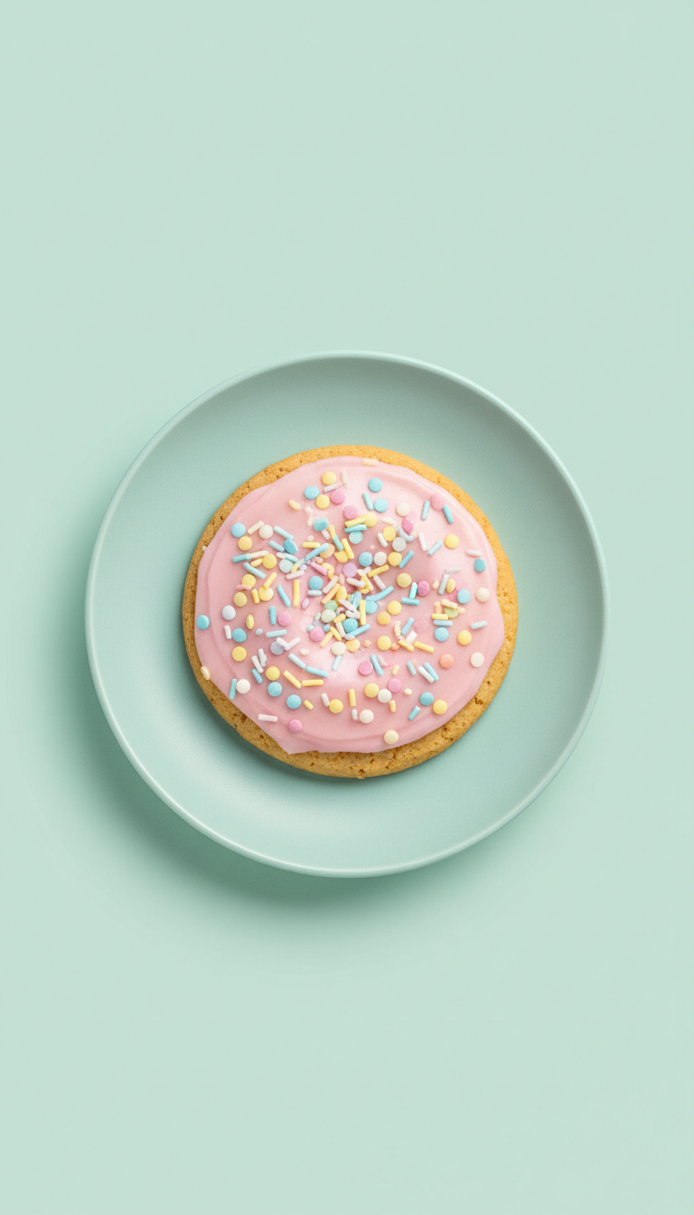 Birthday Cake Cookie Rainbow Sprinkles