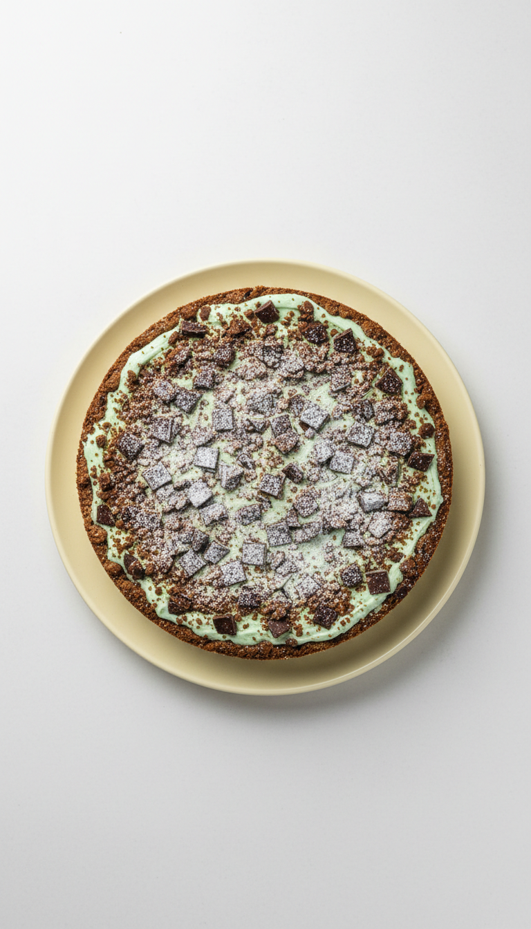 Mint Chocolate Chunk Deep-Dish Pie